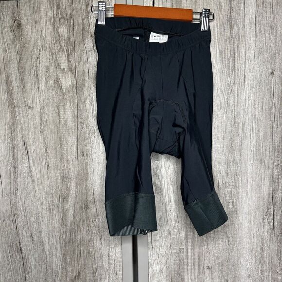 Casttelli Womens Bike Shorts Padded Black Kiss Air Logo Cycling Size Large - Picture 1 of 9